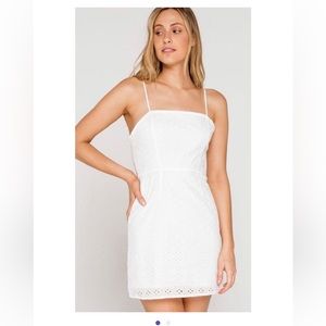 White eyelet dress